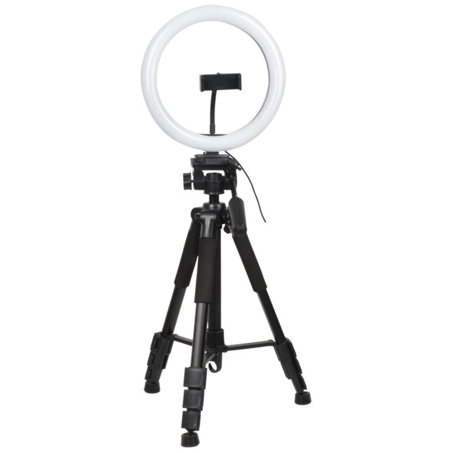 Fox Ring Light with Tripod Stand & Cell Phone Holder for Live Stream/Makeup, UBeesize Mini Led Camera Ringlight for YouTube Video/Photography - Foxbackdrop