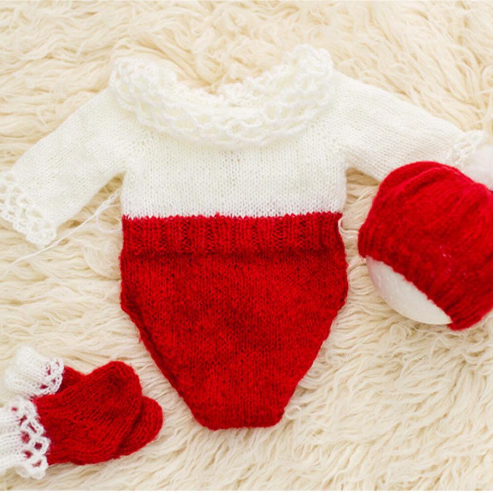 Fox 3pcs Christmas Children's Suit for Photography Prop - Foxbackdrop