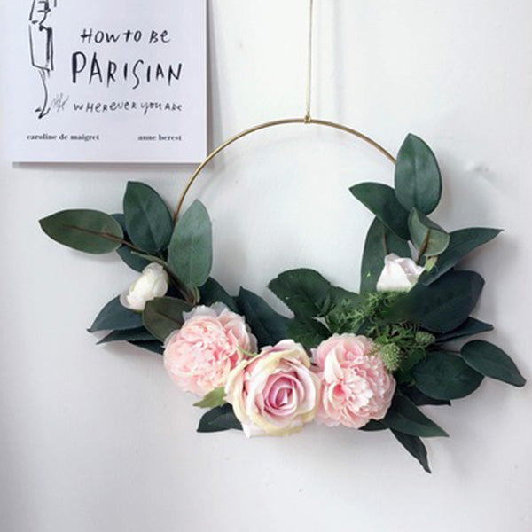 Fox Artificial Flower Rose Garland Wall Iron Ring Decoration Photo studio - Foxbackdrop