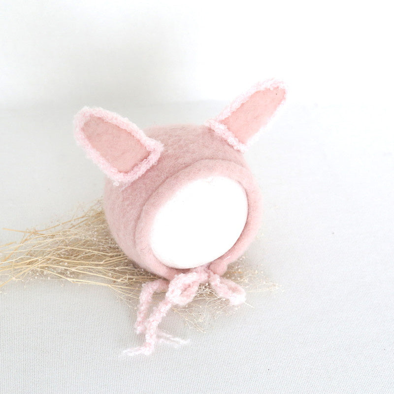 Fox Handmade Prop Pink Hat Wool Studio Props - Foxbackdrop
