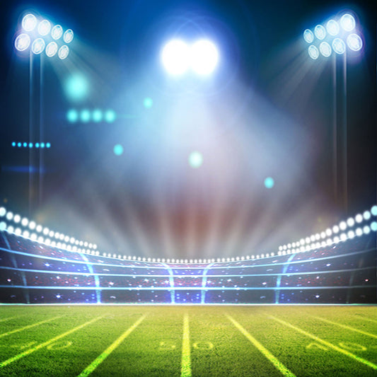 Fox Light Stadium Running Track Sports Vinyl Backdrop - Foxbackdrop