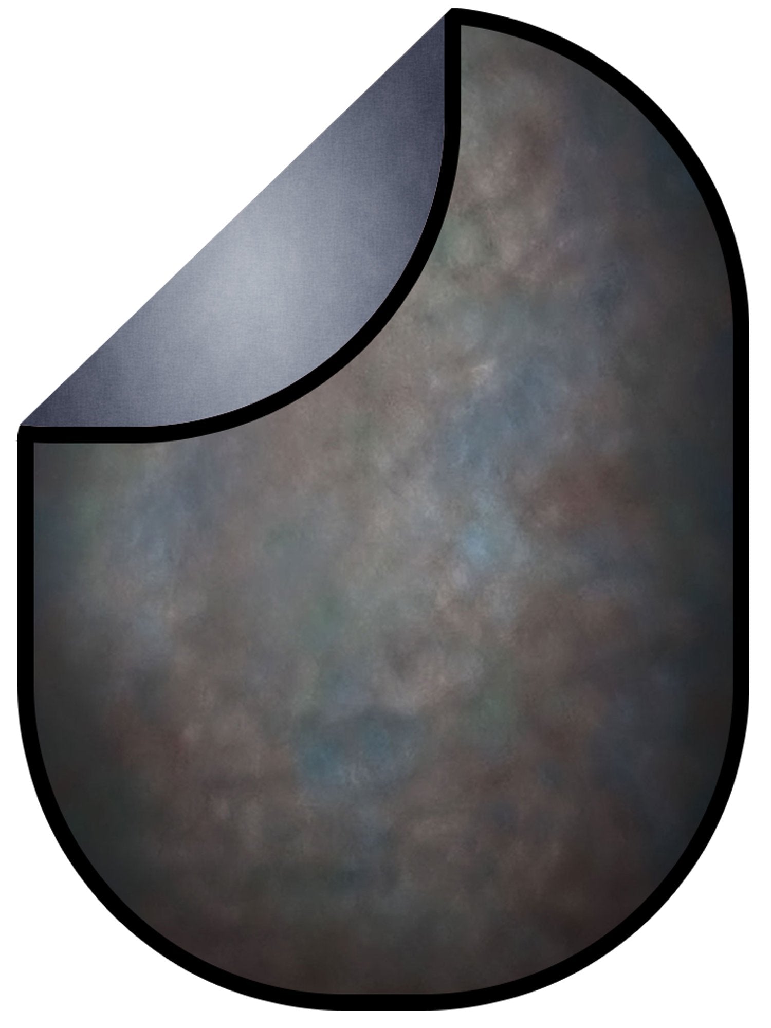 Fox Dark Rust Spot/Soft Grey Collapsible Backdrop Photography 5X6.5ft(1.5x2m) - Foxbackdrop