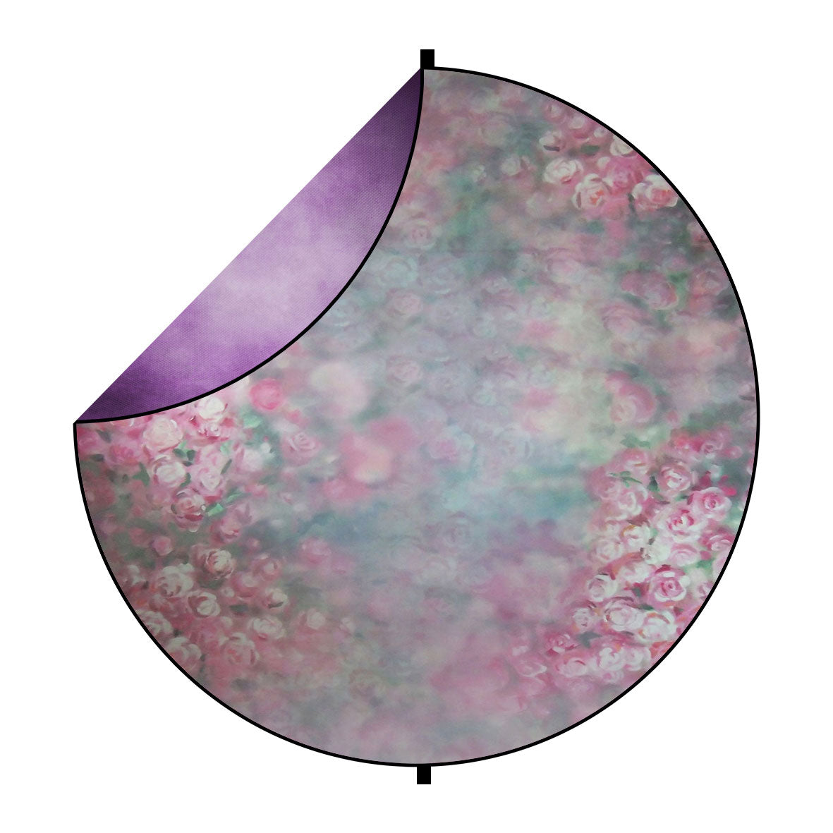 Fox Abstract Lilac/Pink Flowers Collapsible Backdrop 5x5ft(1.5x1.5m) - Foxbackdrop
