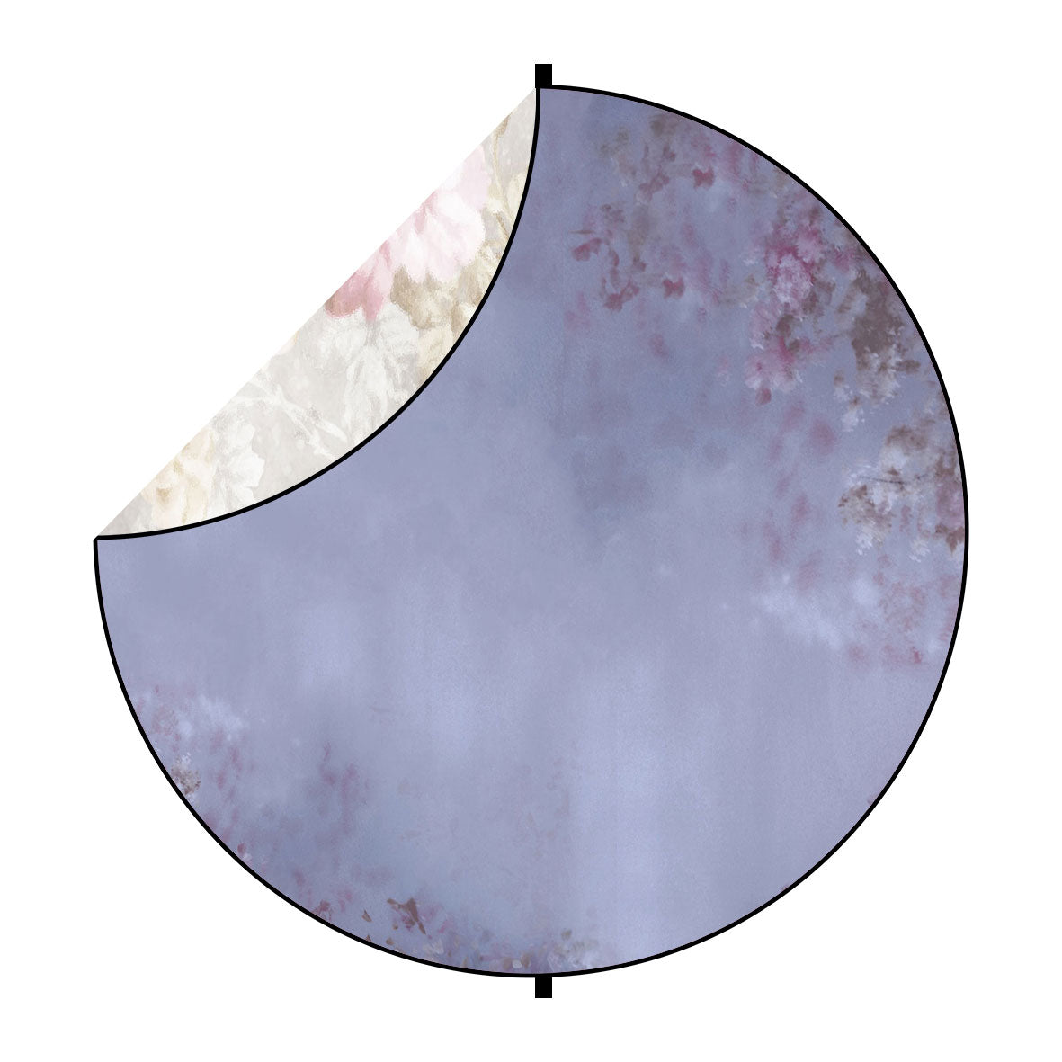 Fox Lilac / Retro Flowers Collapsible Photography Backdrop 5x5ft(1.5x1.5m) - Foxbackdrop