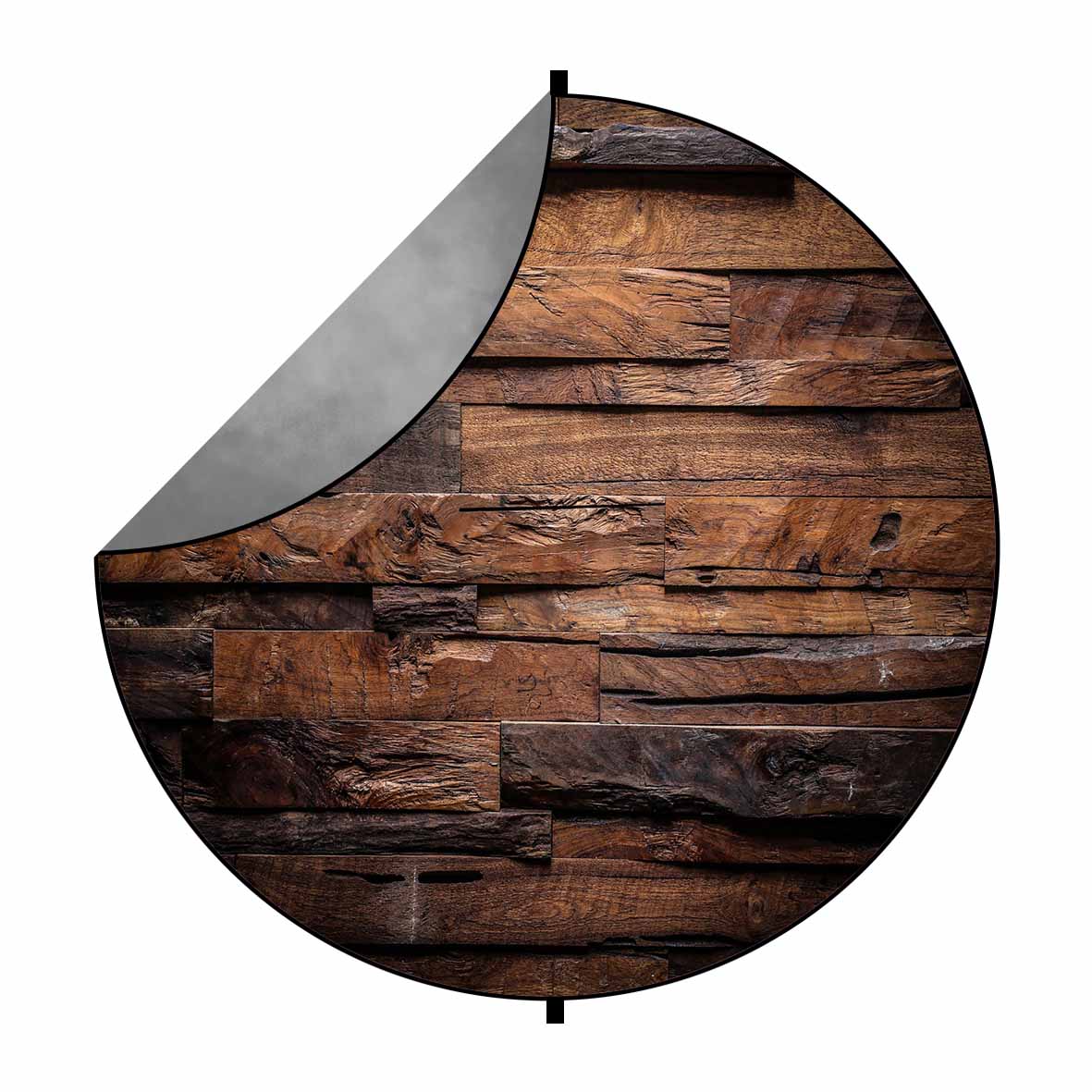 Fox Abstract Gray/ Brown Wood Collapsible Backdrop 5x5ft(1.5x1.5m) - Foxbackdrop