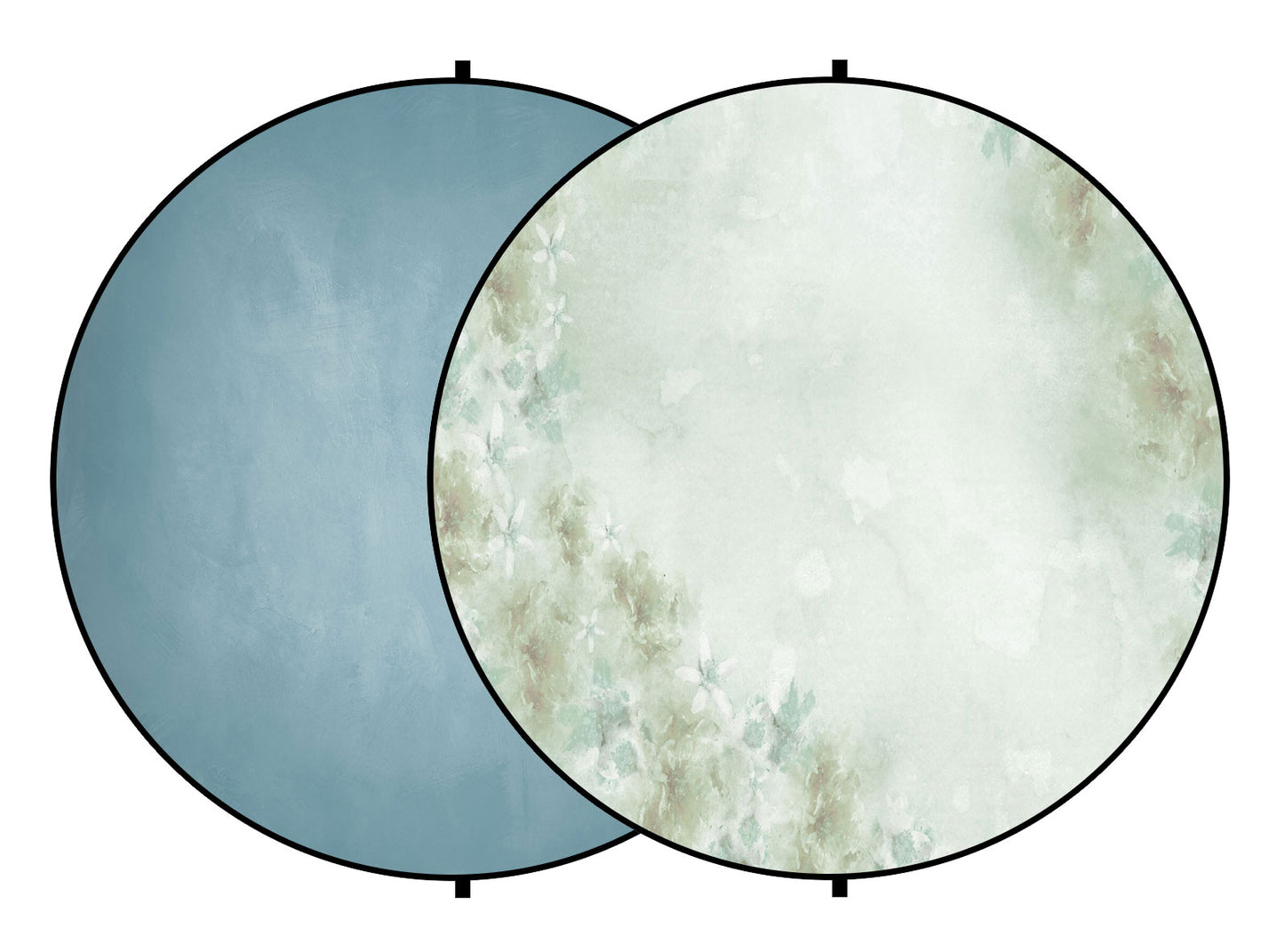 Fox Abstract Green/ Flowers Collapsible Photography Backdrop 5x5ft(1.5x1.5m) - Foxbackdrop