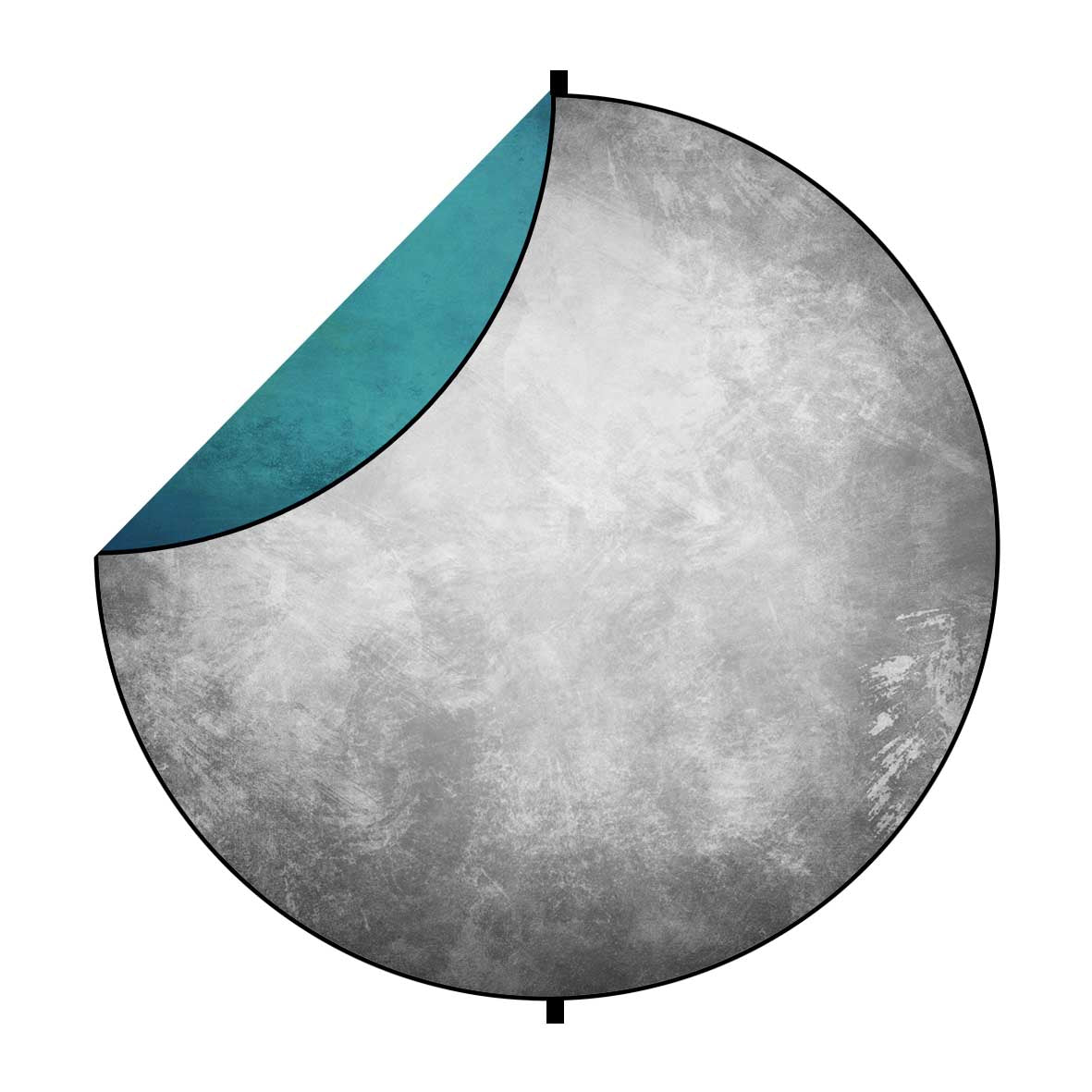 Fox Abstract Gray/ Blue Collapsible Backdrop 5x5ft(1.5x1.5m) - Foxbackdrop