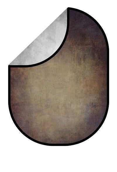 Fox Dark Brown Abstract Texture/Silver Grey Texture Collapsible Backdrop Photography 5X6.5ft(1.5x2m) - Foxbackdrop