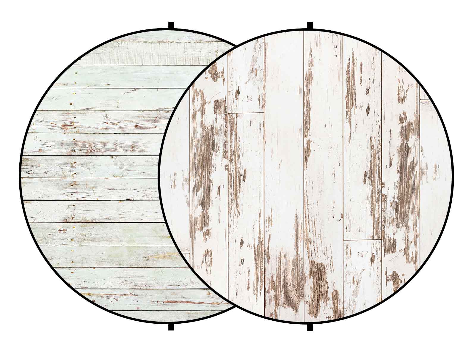 Fox Double Retro Wood Collapsible Photography Backdrop 5x5ft(1.5x1.5m) - Foxbackdrop