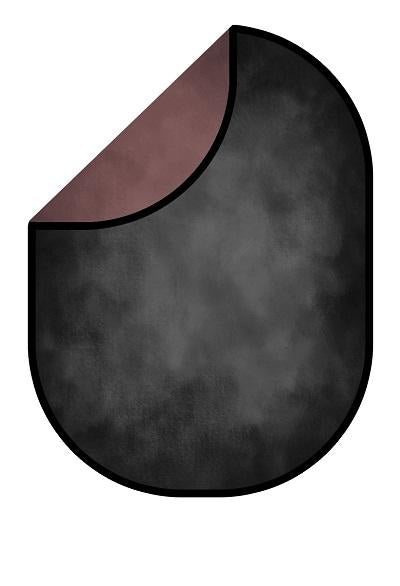 Fox Dark Chocolate Brown Abstract Texture/Dark Gray Black Texture Collapsible Backdrop Photography 5X6.5ft(1.5x2m) - Foxbackdrop
