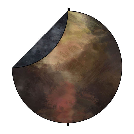 Fox Abstract Gray White/Brown Collapsible Photography Backdrop 5x5ft(1.5x1.5m) - Foxbackdrop