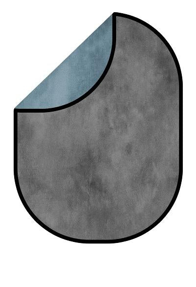 Fox Gray Teal Abstract Texture/ Gray Abstract Texture Collapsible Backdrop Photography 5X6.5ft(1.5x2m) - Foxbackdrop