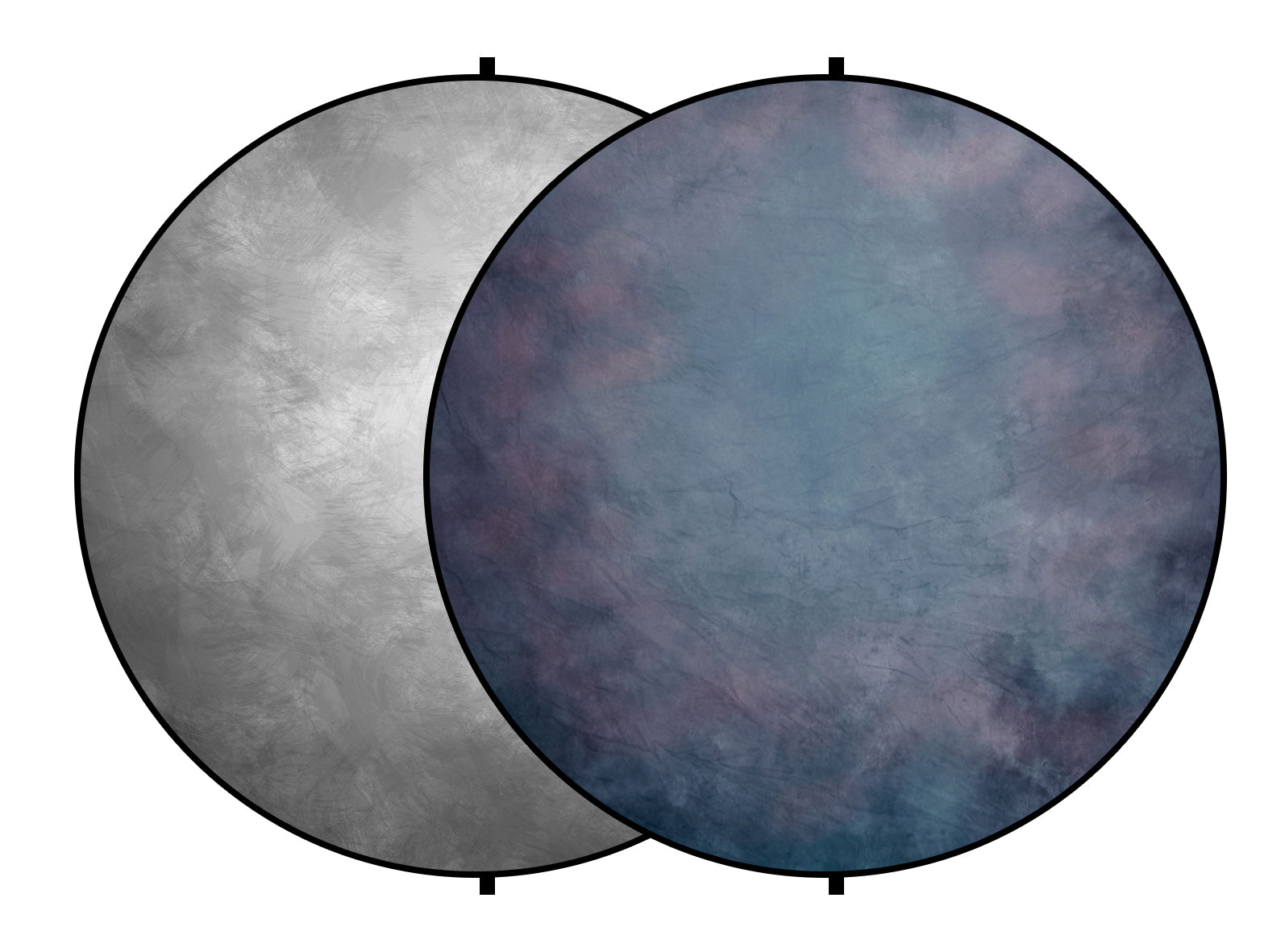 Fox Abstract Grey/Blue&Pink Collapsible Portrait Backdrop 5x5ft(1.5x1.5m) - Foxbackdrop