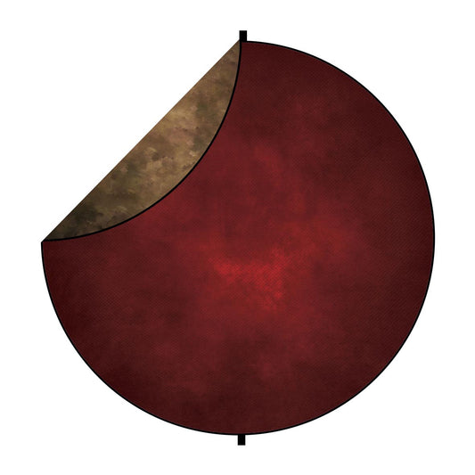 Fox Abstract Brown/Burgundy Collapsible Portrait Backdrop 5x5ft(1.5x1.5m) - Foxbackdrop