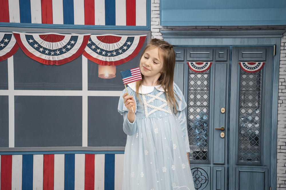 Fox 4th of July Shop Vinyl Photography Backdrop Designed by JT photography
