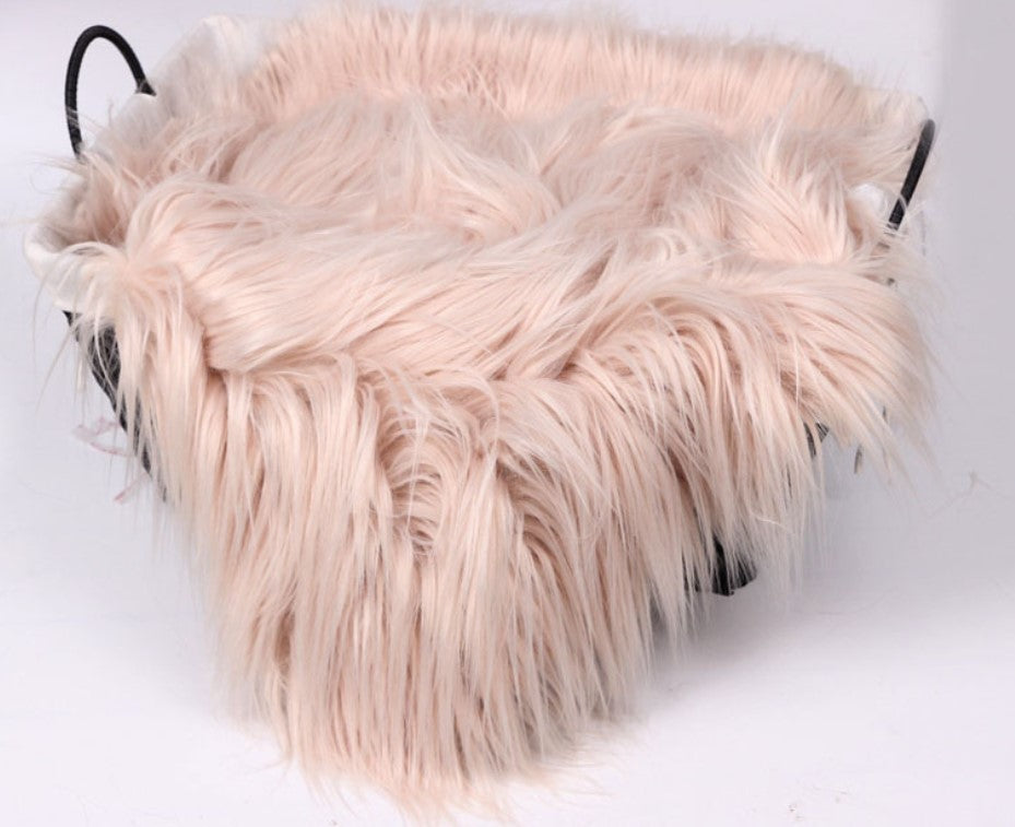 Fox 100x85cm Children photography Fur rugs props for newborn Blankets - Foxbackdrop