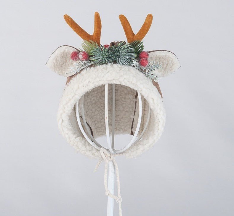 Fox Children Baby Elk Hat for Studio Photography Prop Outfits - Foxbackdrop