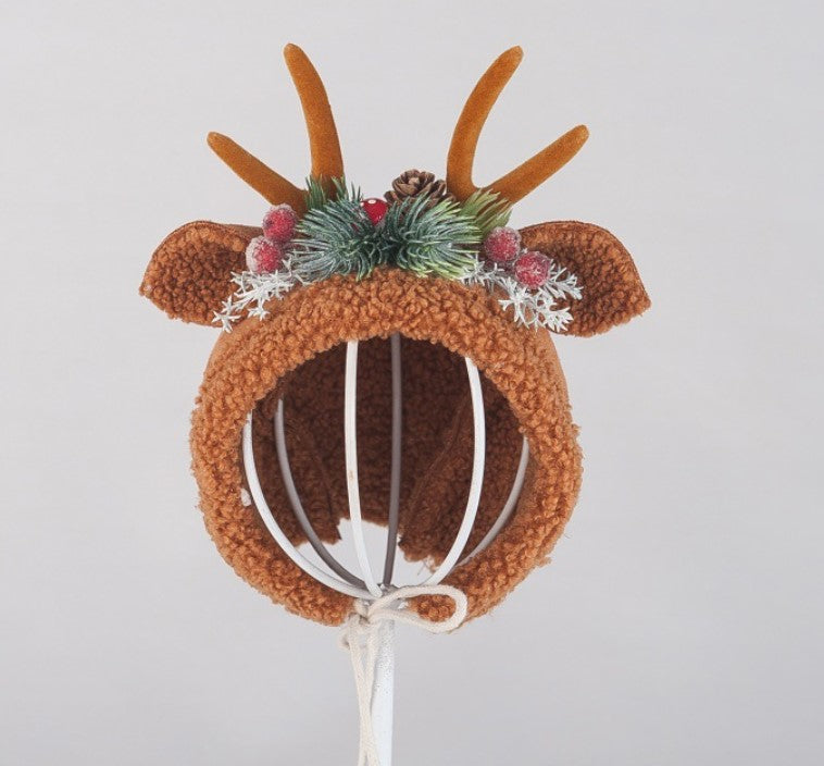Fox Children Baby Elk Hat for Studio Photography Prop Outfits - Foxbackdrop