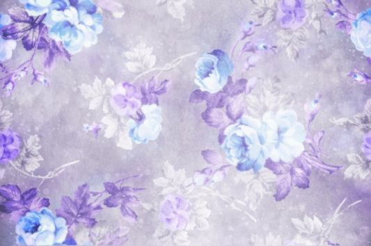 Fox Lavender Flowers Floral Photos Vinyl Backdrop