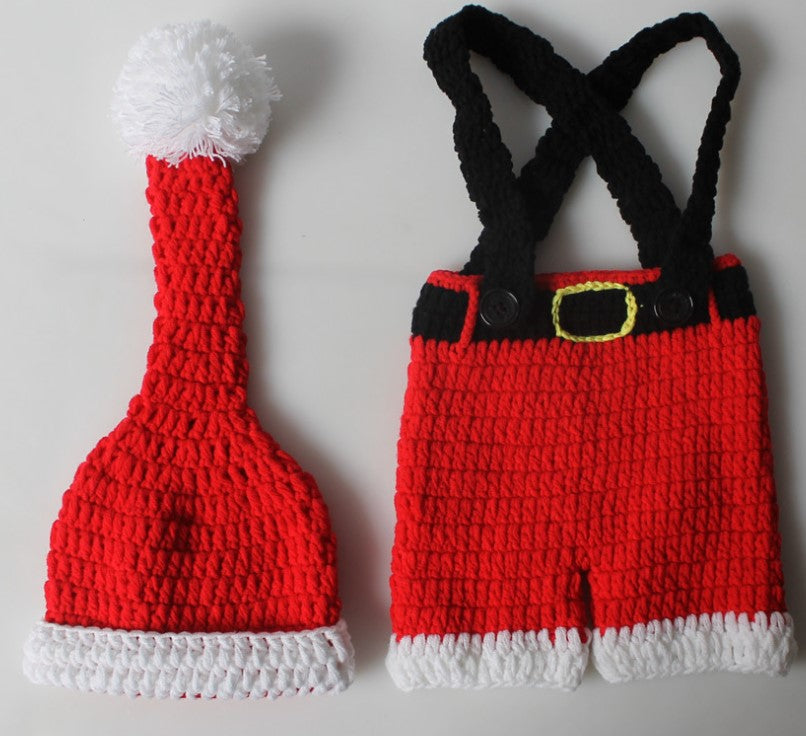 Fox Knitting Newborn Prop Christmas Photography Outfit Hat Clothes - Foxbackdrop
