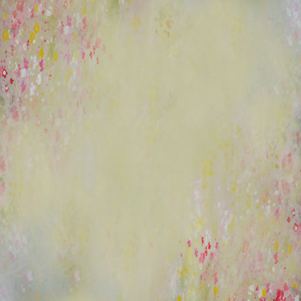 Fox Rolled Yellow with Red Flowers Vinyl Backdrop - Foxbackdrop