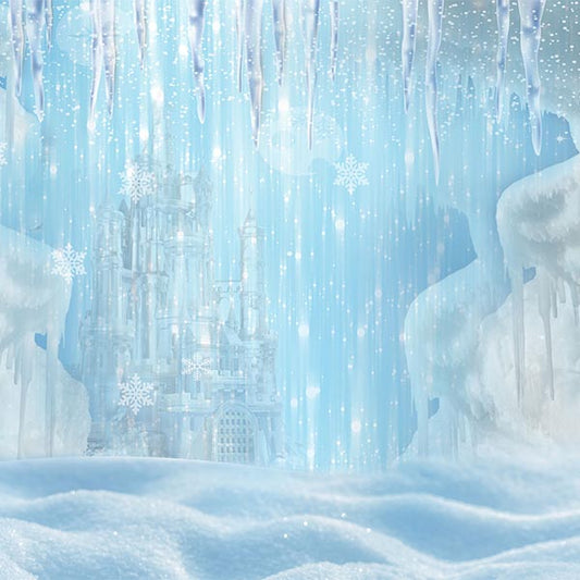 Fox Rolled Frozen Children Vinyl Photo Backdrop - Foxbackdrop