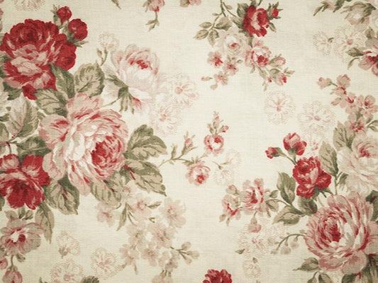 Fox Rolled Vintage Flowers Vinyl  Photos Backdrop - Foxbackdrop