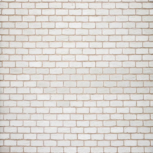 Fox Retro White Brick Wall Vinyl Rolled Photography Backdrop - Foxbackdrop