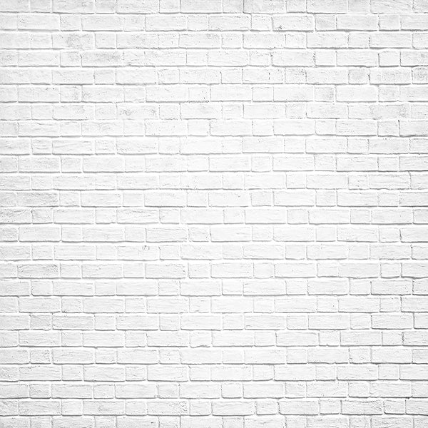 Fox Rolled White Brick Wall Vinyl Photography Backdrop - Foxbackdrop