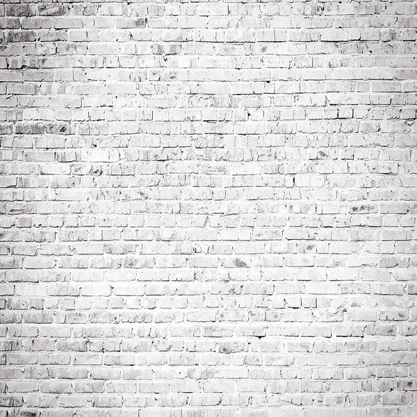 Fox Rolled Gray White Brick Wall Vinyl Photography Backdrop - Foxbackdrop