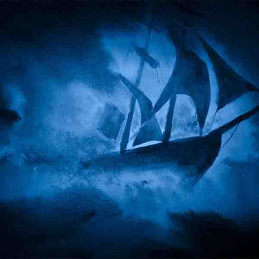 Fox Rolled Horrible Pirate Crew Undersea Vinyl Backdrops - Foxbackdrop