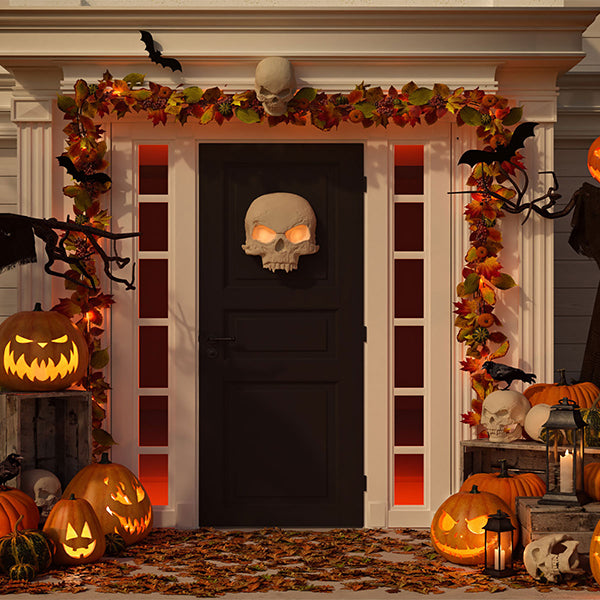 Fox Rolled Horrible Outdoor Halloween Vinyl Backdrops - Foxbackdrop
