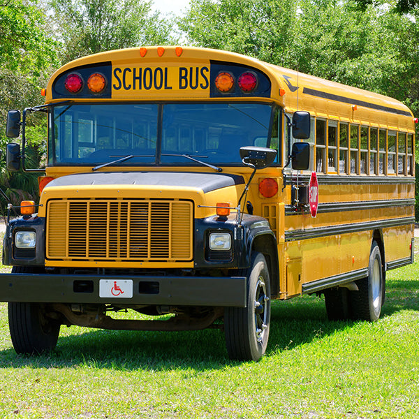 Fox Yellow School Bus Children Photoshoting Vinyl Backdrops - Foxbackdrop