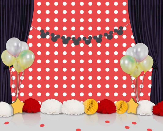 Fox Rolled Children Birthday Cake Smash Vinyl Photo Backdrop - Foxbackdrop