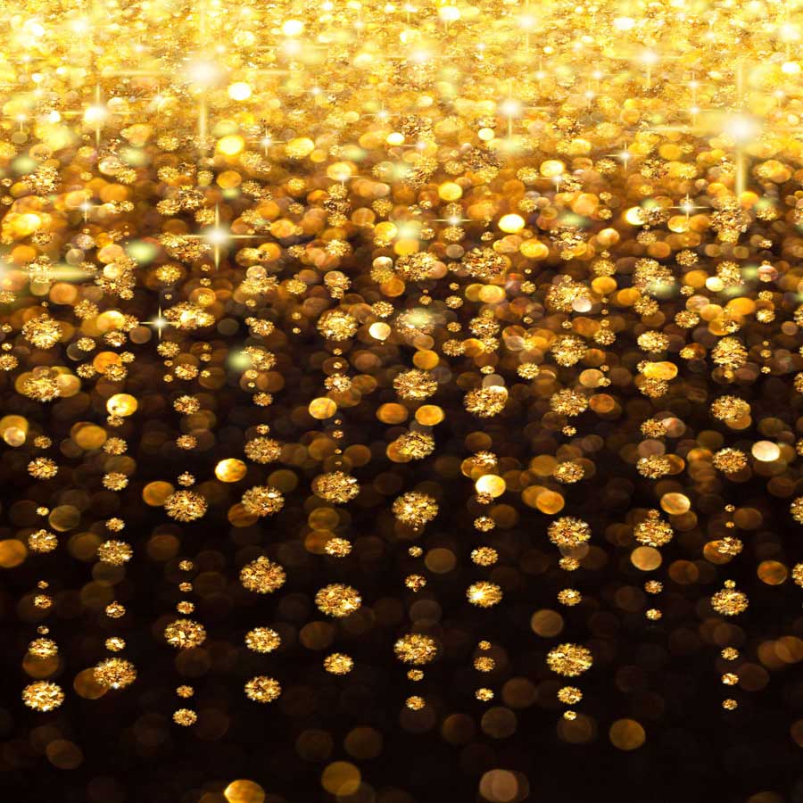 Fox Rolled Bokeh Golden Shiny Vinyl Photography Backdrop - Foxbackdrop