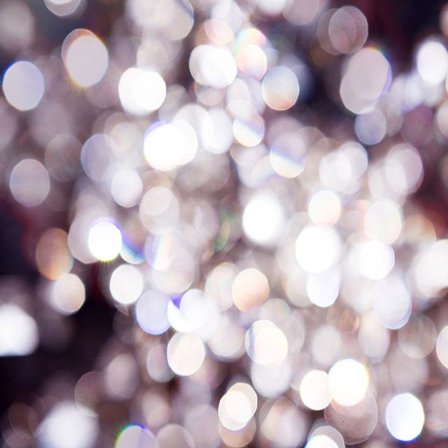 Fox Rolled Silver Bokeh Glitter Vinyl Photo Backdrop - Foxbackdrop