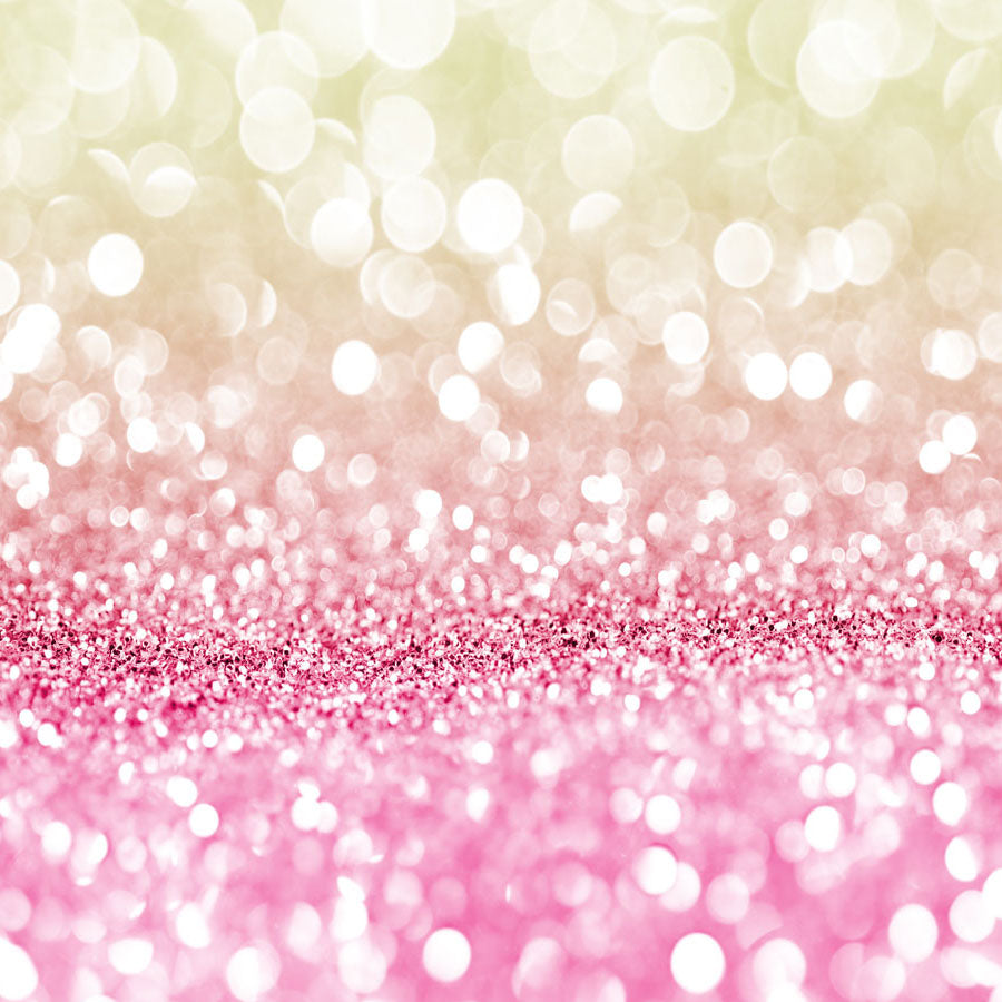 Fox Rolled Pink Glitter Bokeh Vinyl Photo Backdrop - Foxbackdrop