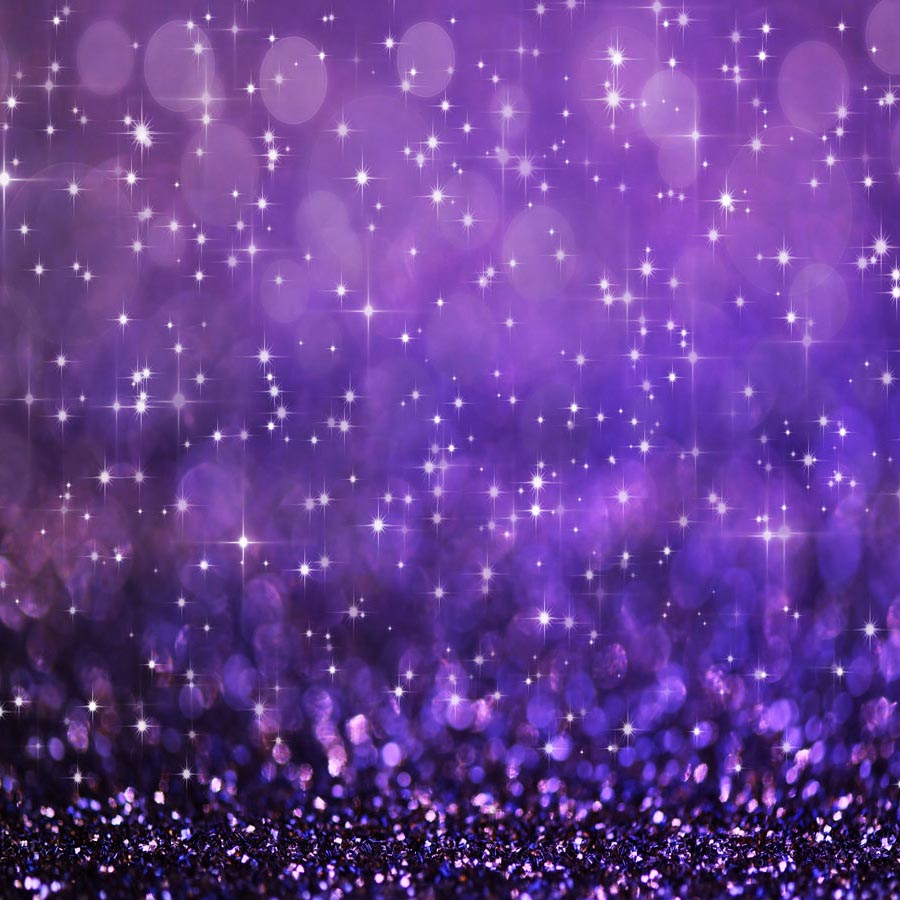 Fox Rolled Shiny Violet Glitter Shining Bokeh Viny Backdrop - Foxbackdrop