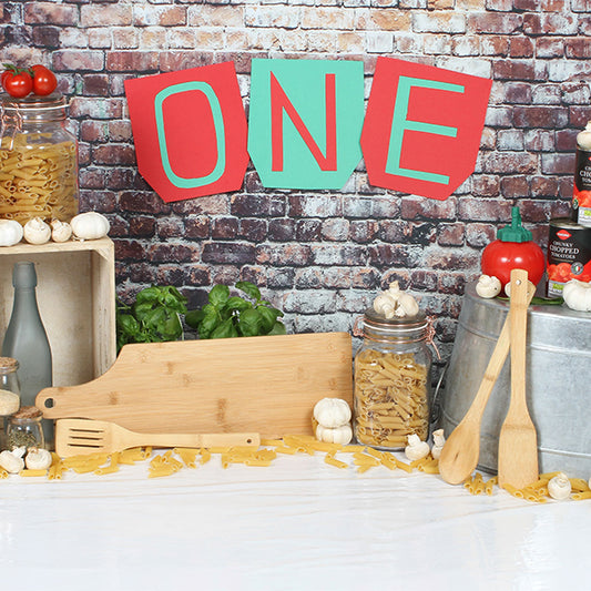 Fox Rolled Brick Cake Smash Vinyl Backdrop Designed by Rhiannon - Foxbackdrop