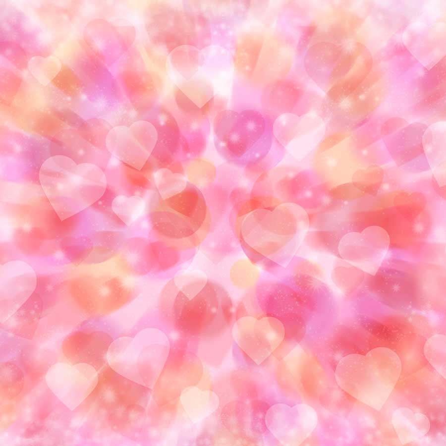 Fox Rolled Pink Heart Vinyl Valentine Photography Backdrop - Foxbackdrop