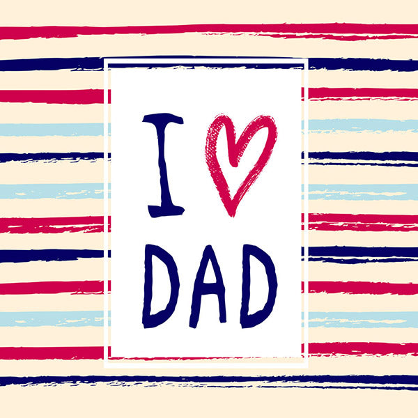 Fox Rolled Vinyl Happy Father's Day Stripe Photo Backdrop - Foxbackdrop