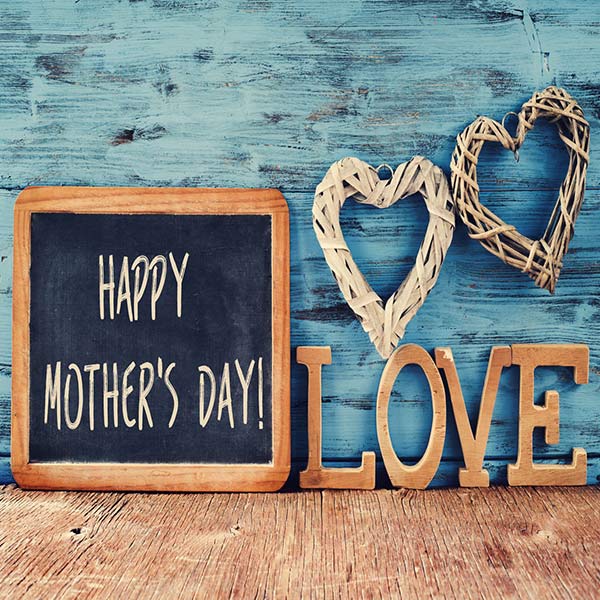 Fox Rolled Vinyl Love Happy Mother's Day Photography Backdrop - Foxbackdrop