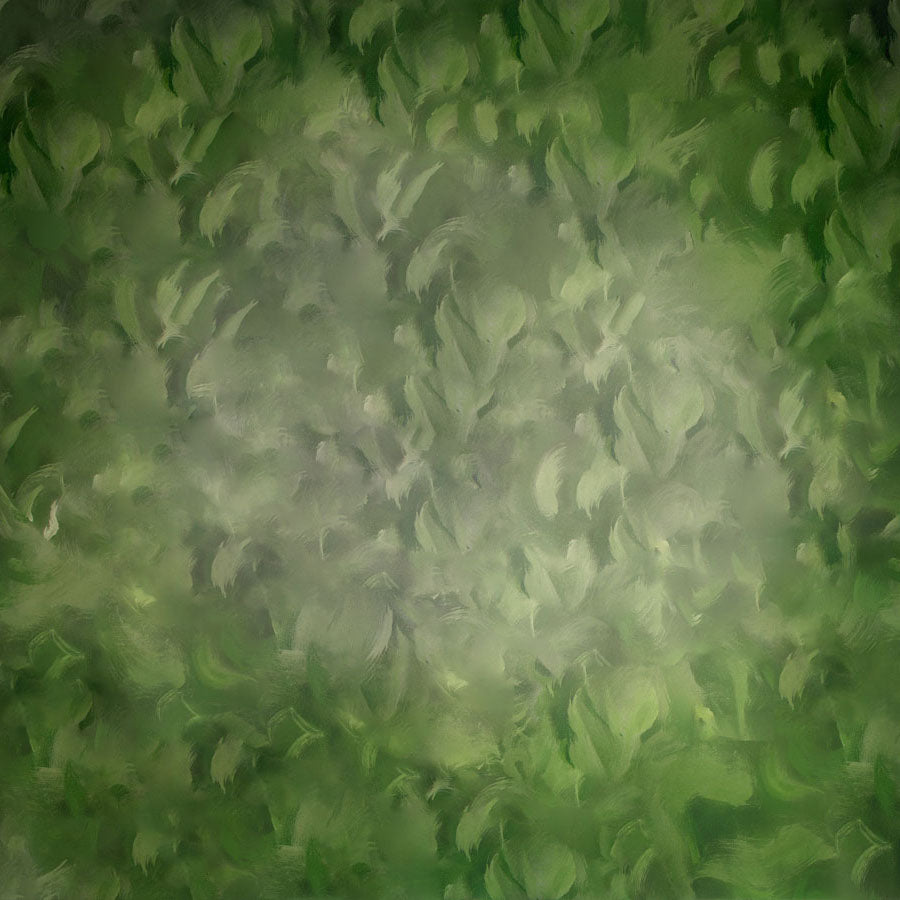 Fox Rolled Abstract Green Portrait Dreamy Vinyl Backdrop - Foxbackdrop