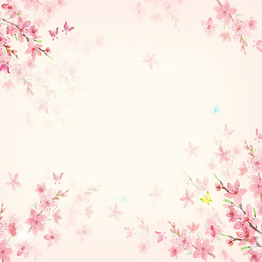 Fox Rolled Pink Flowers Vinyl Floral Photography Backdrop - Foxbackdrop