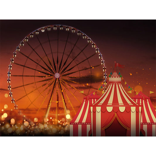 Fox Dumbo Carnival Vinyl Children Backdrop - Foxbackdrop