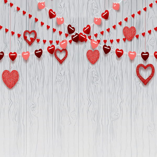 Fox Rolled Valentine's Day Vinyl Backdrop for Photography - Foxbackdrop