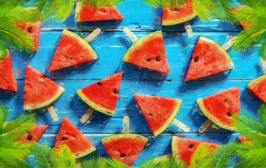 Fox Summer Watermelon Vinyl Photography Backdrop - Foxbackdrop