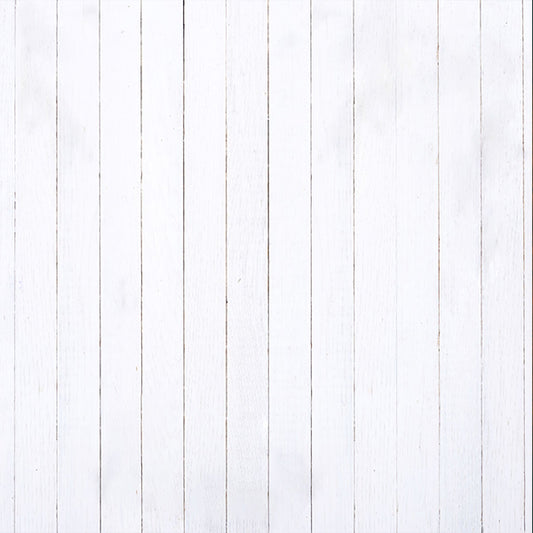 Fox Rolled White Wood Board Wall Vinyl Photography Backdrop - Foxbackdrop