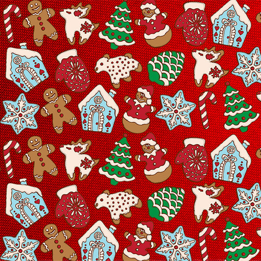 Fox Red Christams Cartoon Vinyl Photos Backdrop - Foxbackdrop