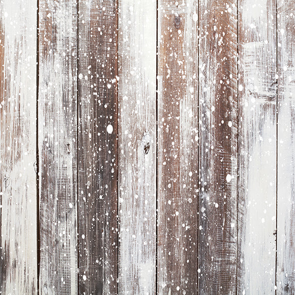 Fox White Dots Wood Children Vinyl Photos Backdrop - Foxbackdrop